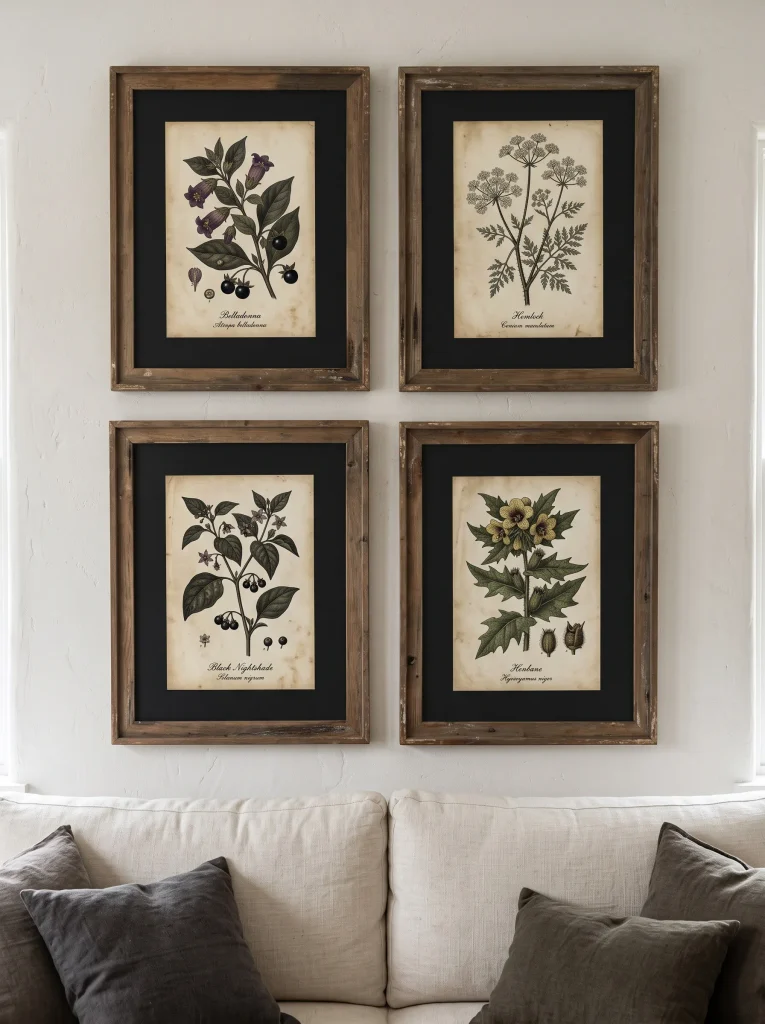 Antique Botanical Poison Prints