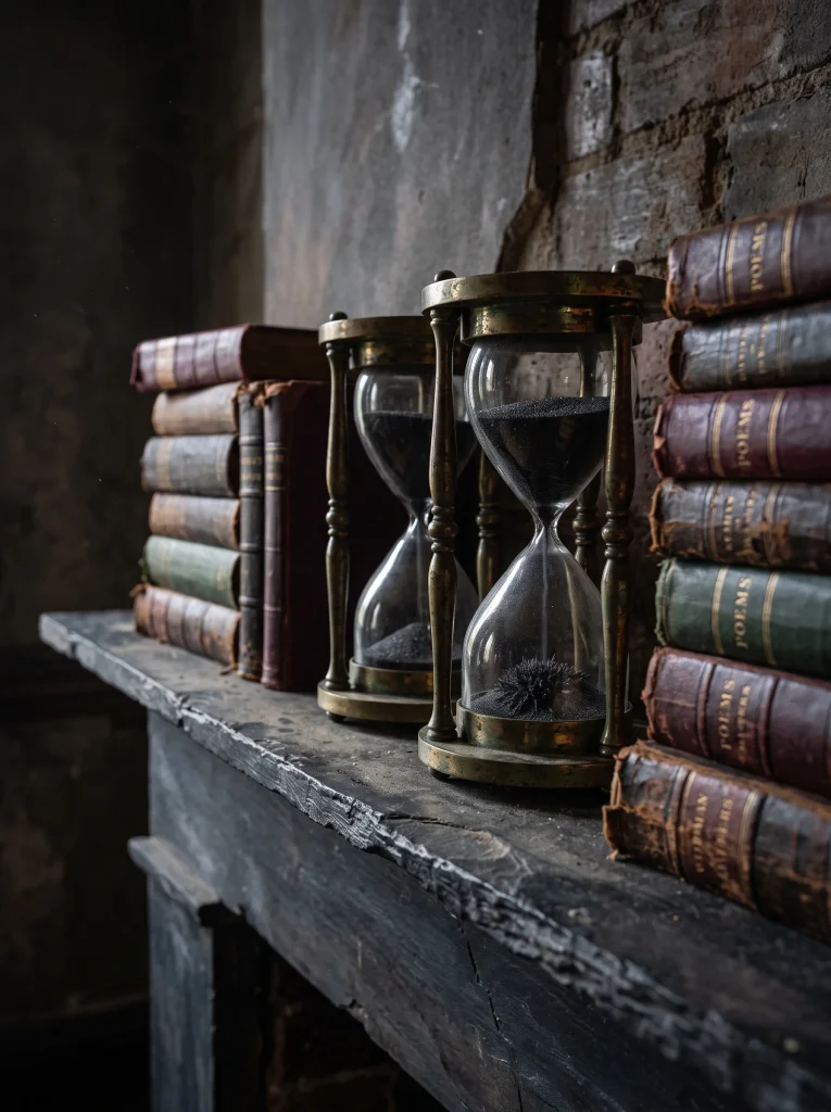 Antique Brass Hourglass Vignettes