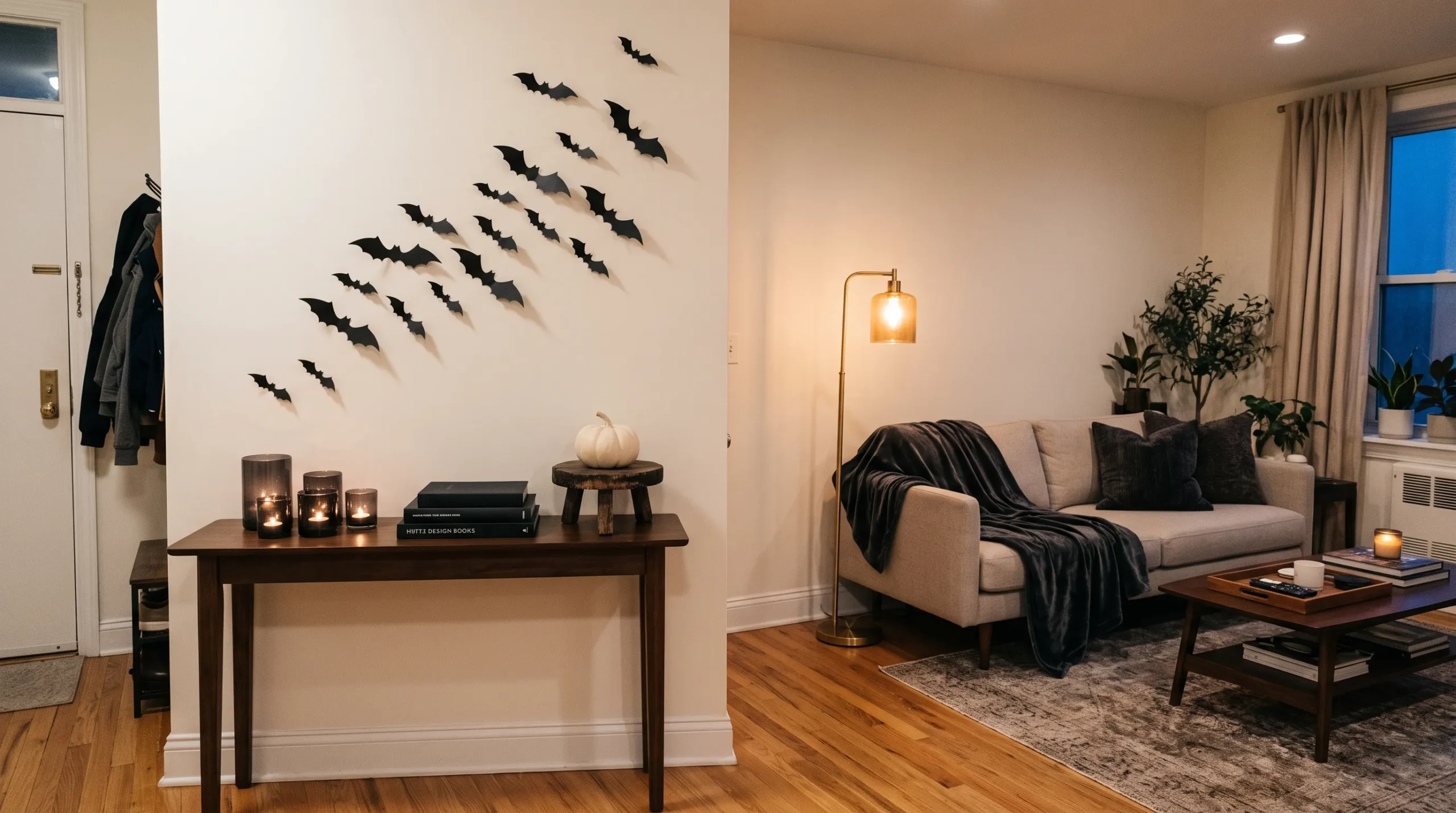 Halloween apartment decor