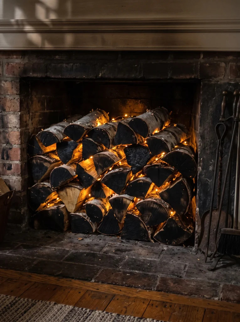 Charred Timber Fireplace Inserts