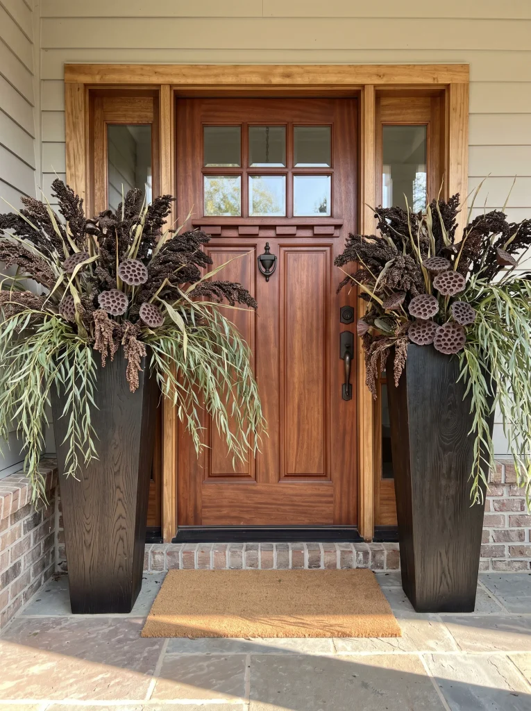 Ebonized Planter Dried Botanicals