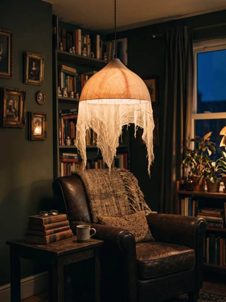 Floating Cheesecloth Ghost Lamps