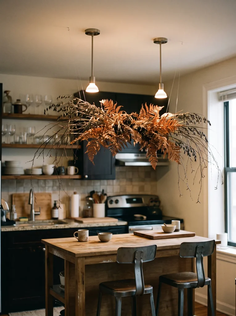 Floating Kitchen Island Dried Botanical Cloud