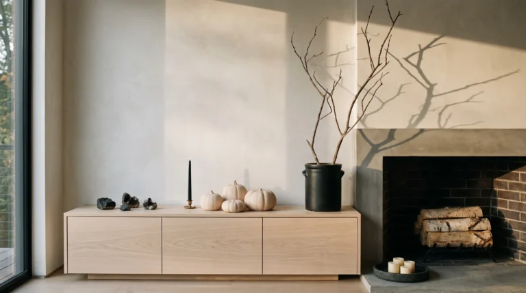 Minimalist Halloween decor