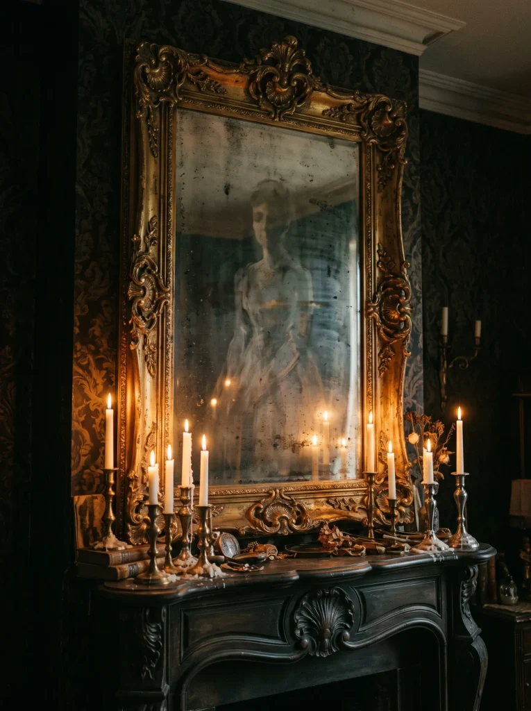 Gilded Mirror Phantom Silhouettes