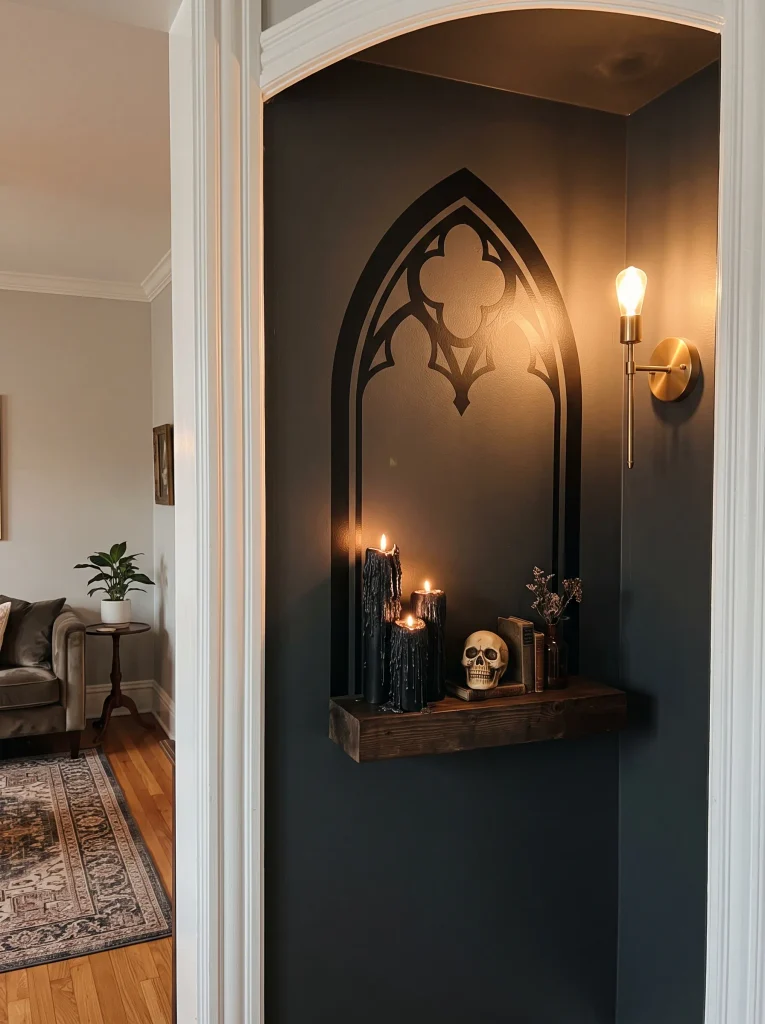 Gothic Arch Wall Nook Vignettes