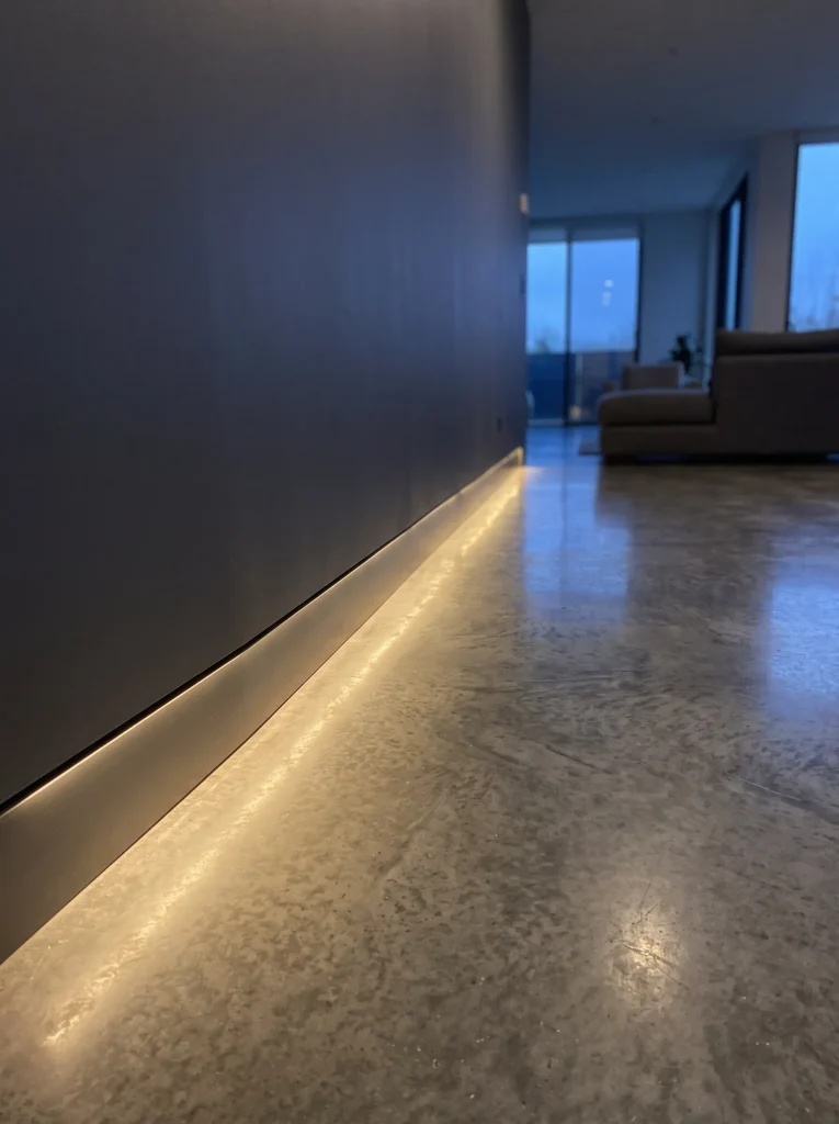 Integrated Architectural Baseboard Lighting