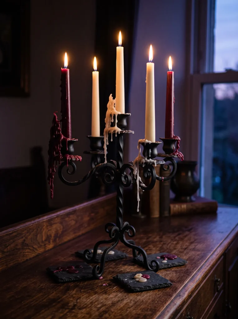 Matte Black Candle Candelabras