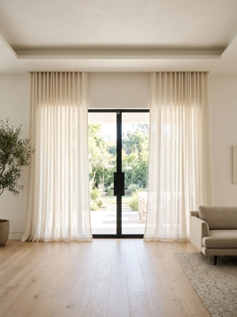 Minimalist Recessed Drapery Pockets