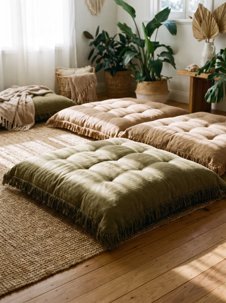 Oversized Floor Cushion Seating