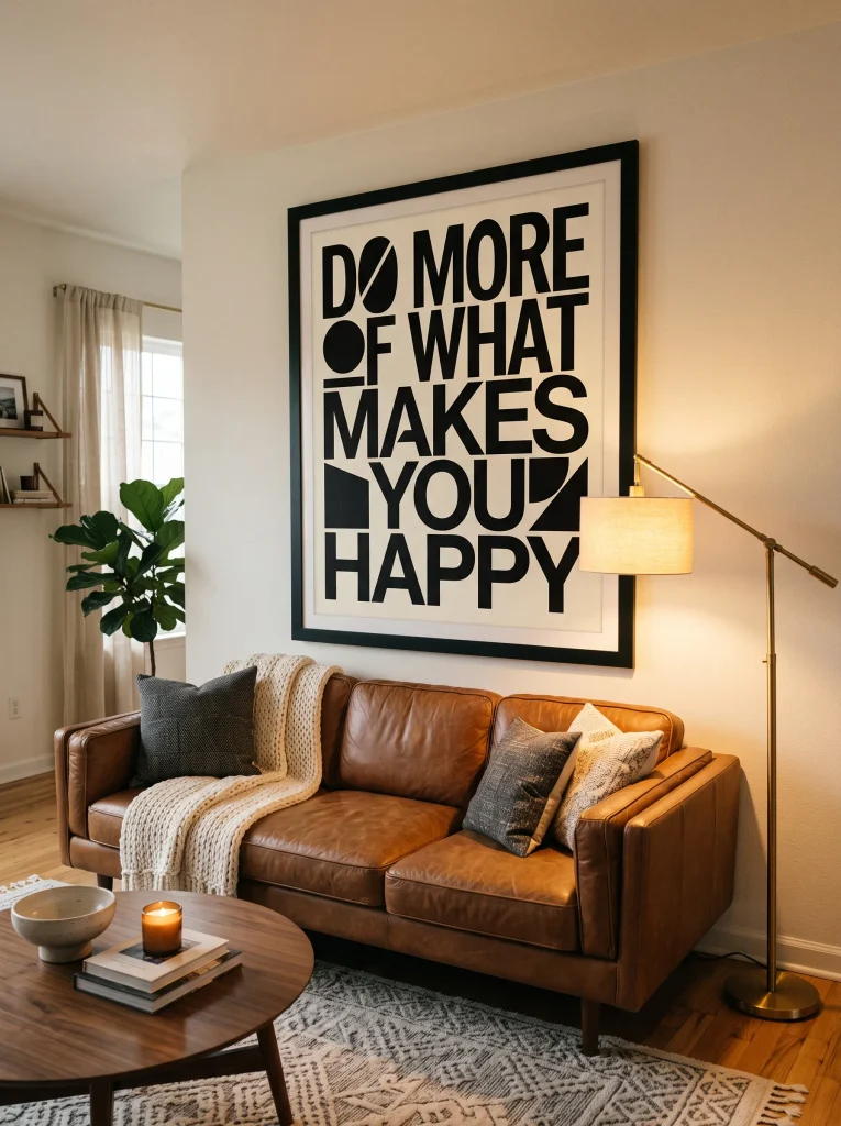Oversized Graphic Typography Print