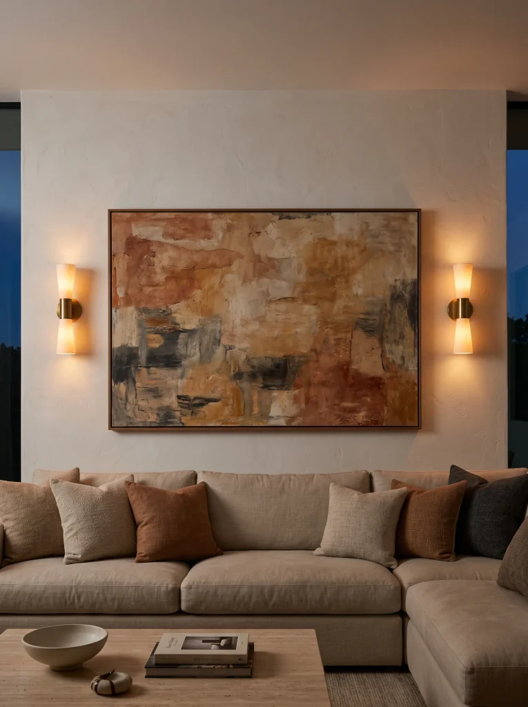 Sconces Flanking Primary Seating