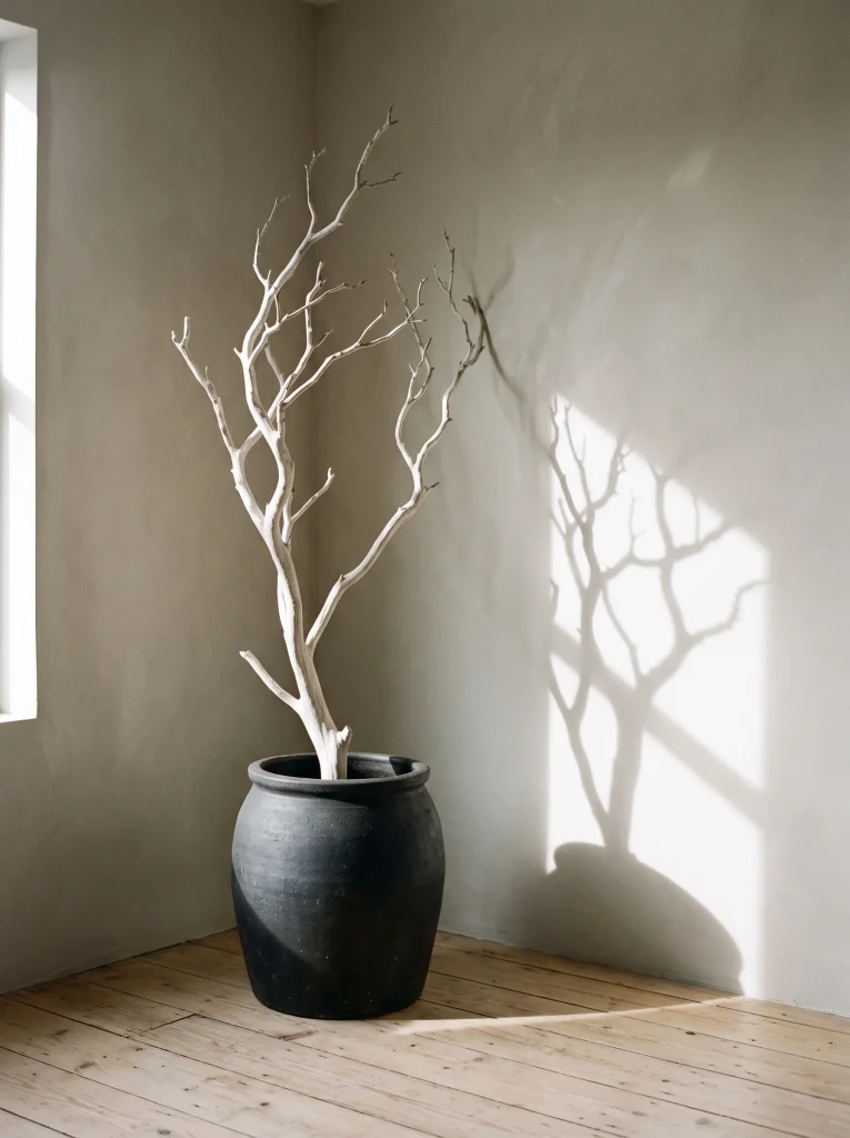 Sculptural Bleached Branch Arch