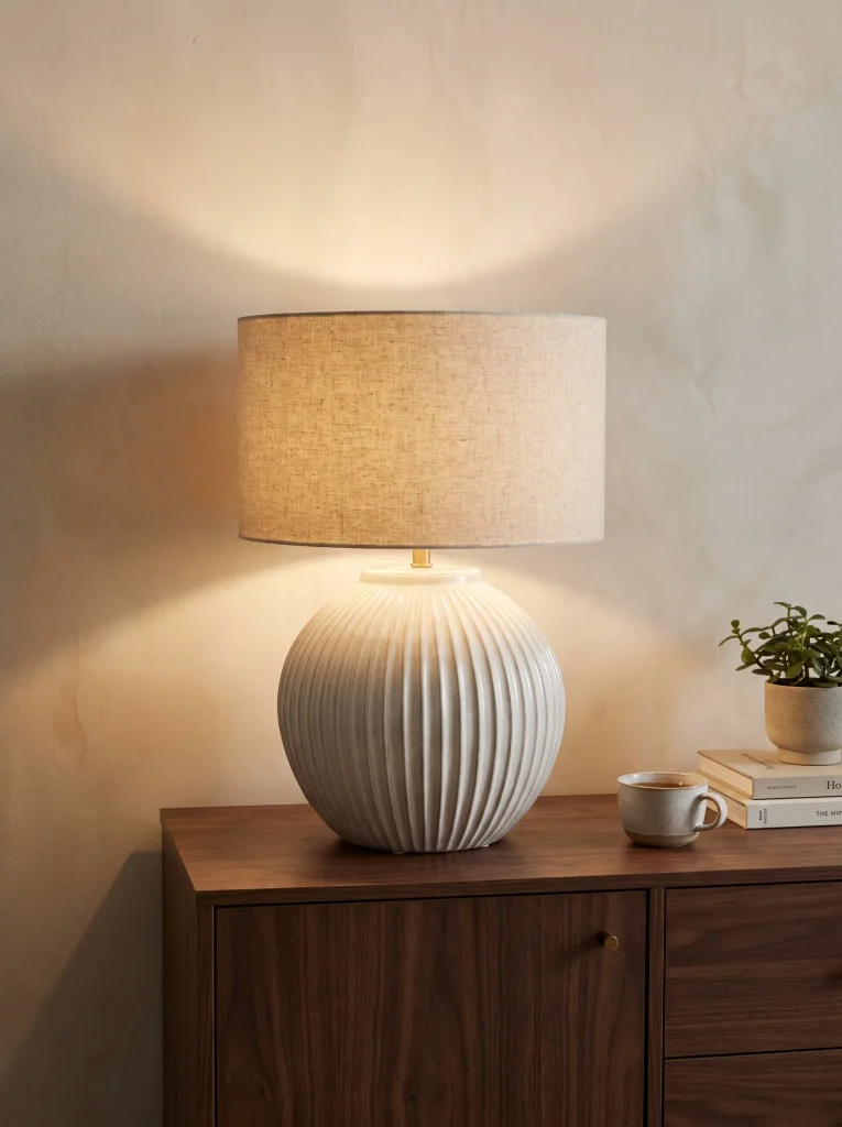 Sculptural Ceramic Table Lamp
