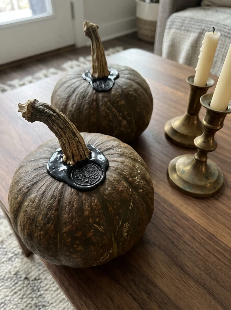 Smoked Wax Seal Medallions on Heirloom Stems
