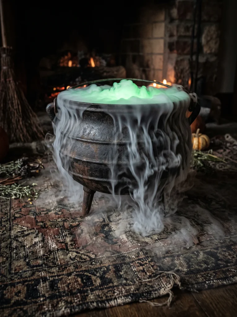 Smoky Dry Ice Cauldrons