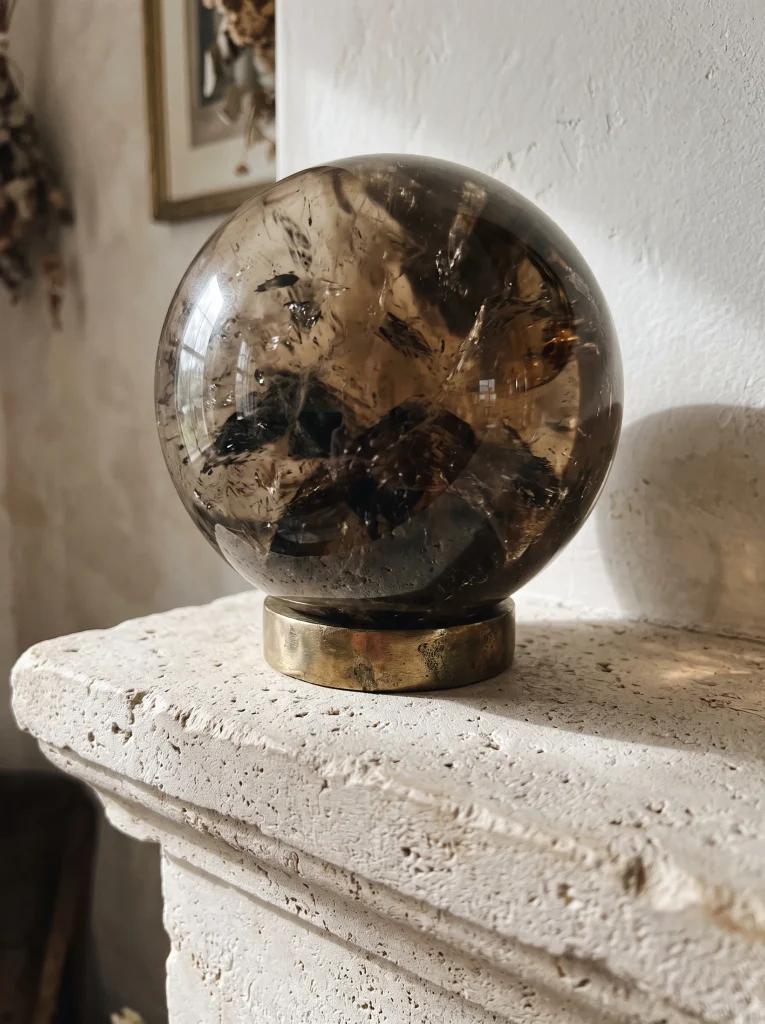 Smoky Quartz Crystal Sphere