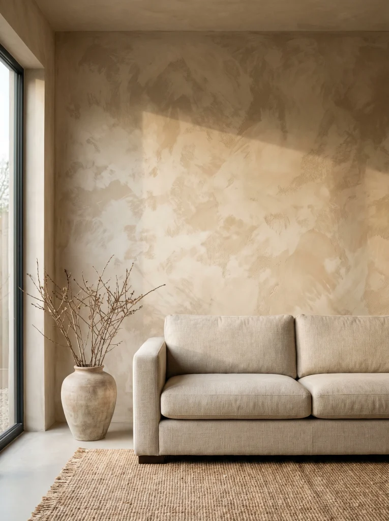 Textured Lime Wash Walls