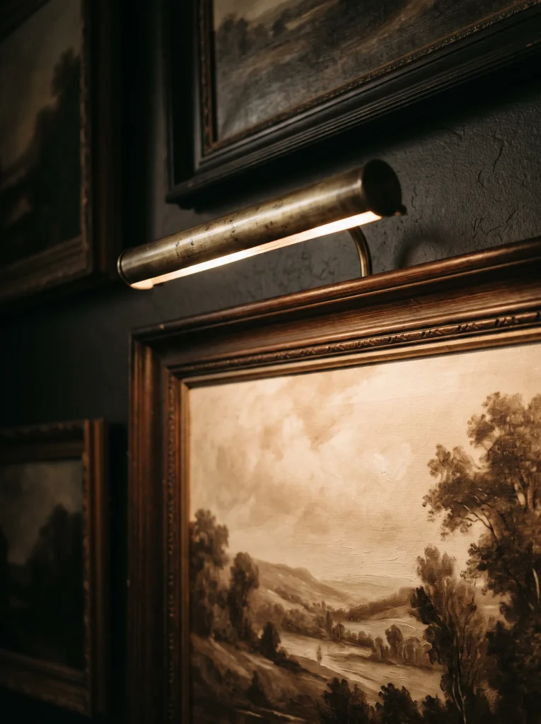Warm Brass Picture Lights